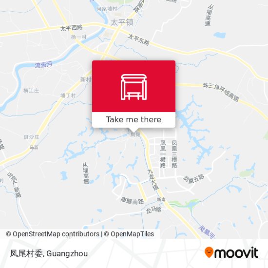 凤尾村委 map