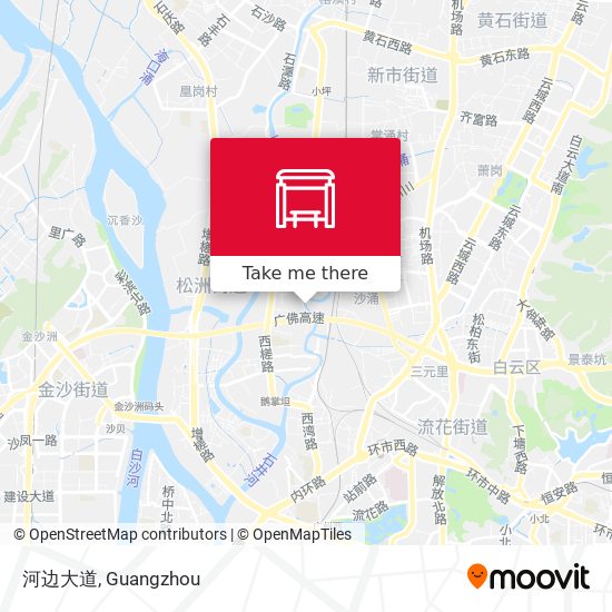 河边大道 map