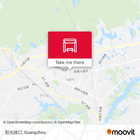 阳光路口 map