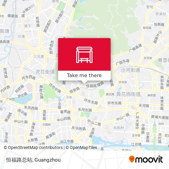 恒福路总站 map