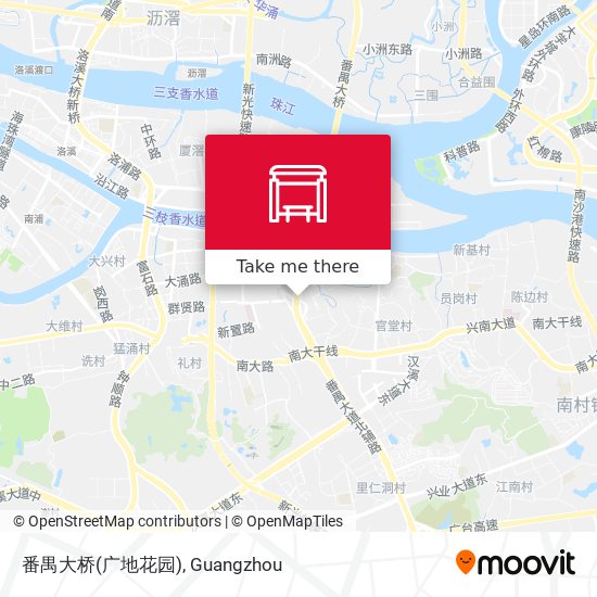 番禺大桥(广地花园) map