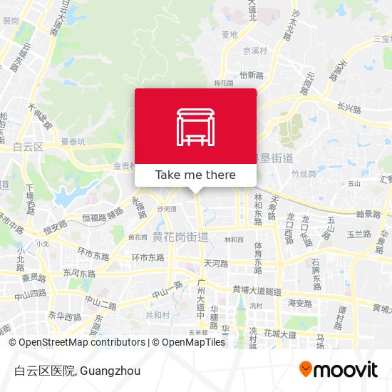 白云区医院 map