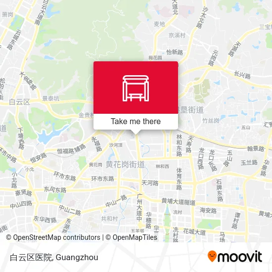 白云区医院 map