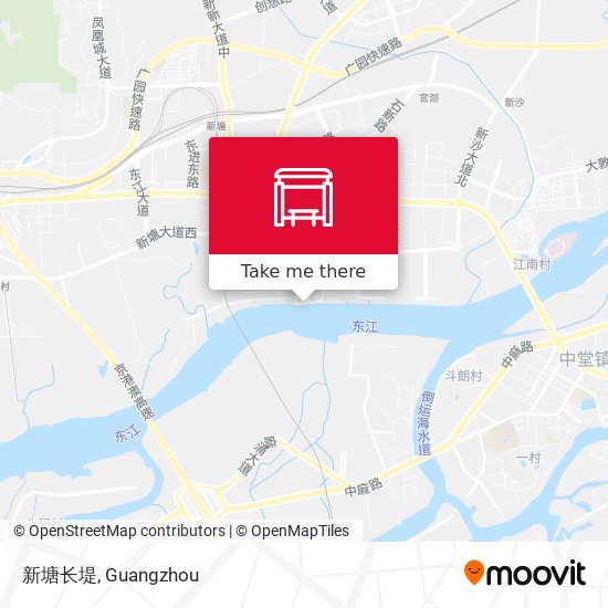 新塘长堤 map