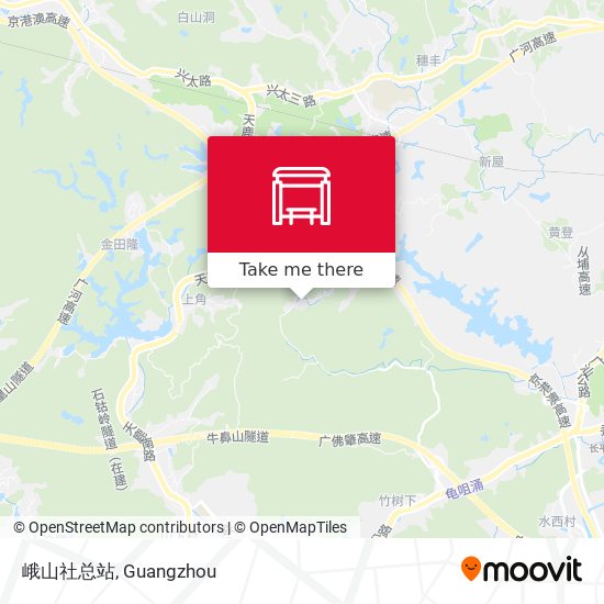 峨山社总站 map