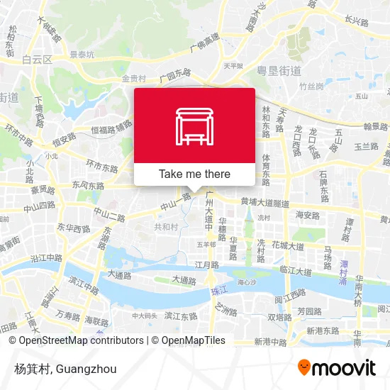 杨箕村 map