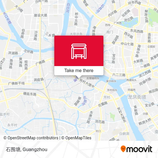 石围塘 map