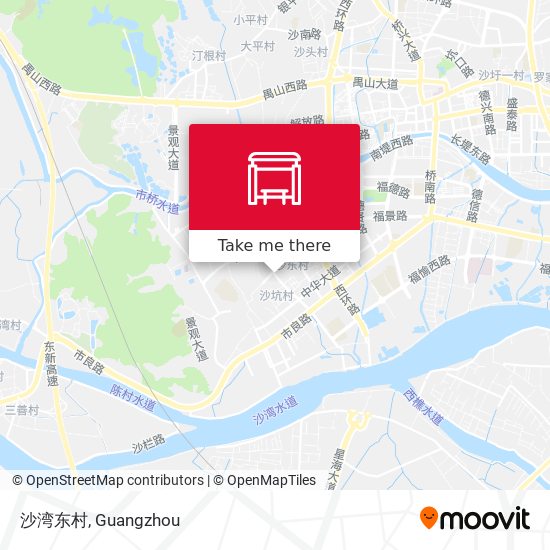 沙湾东村 map