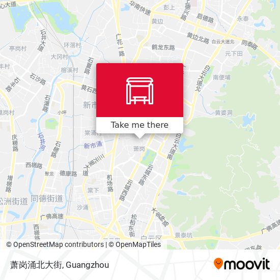 萧岗涌北大街 map
