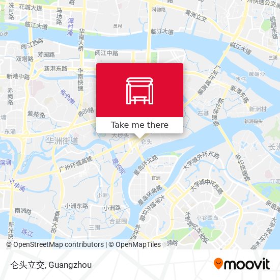 仑头立交 map