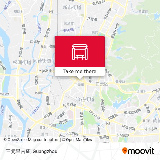 三元里古庙 map