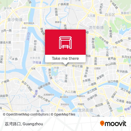 荔湾路口 map