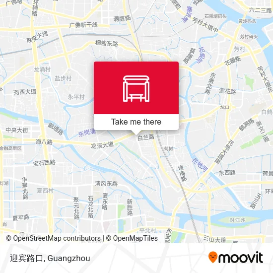 迎宾路口 map