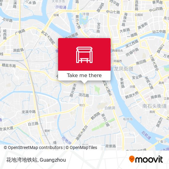 花地湾地铁站 map
