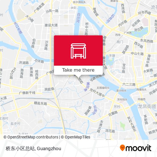 桥东小区总站 map