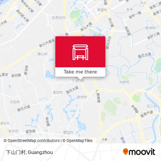 下山门村 map