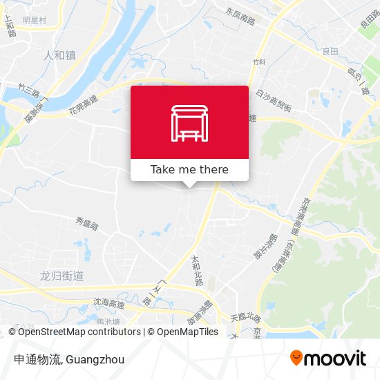 申通物流 map