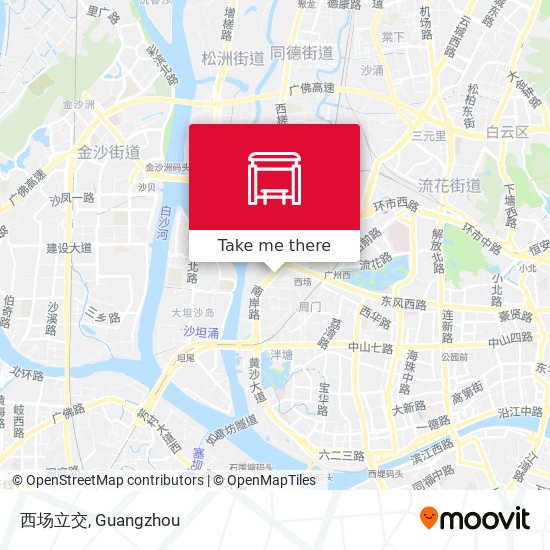 西场立交 map