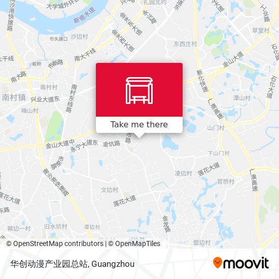 华创动漫产业园总站 map