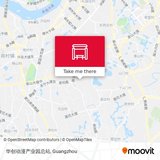 华创动漫产业园总站 map