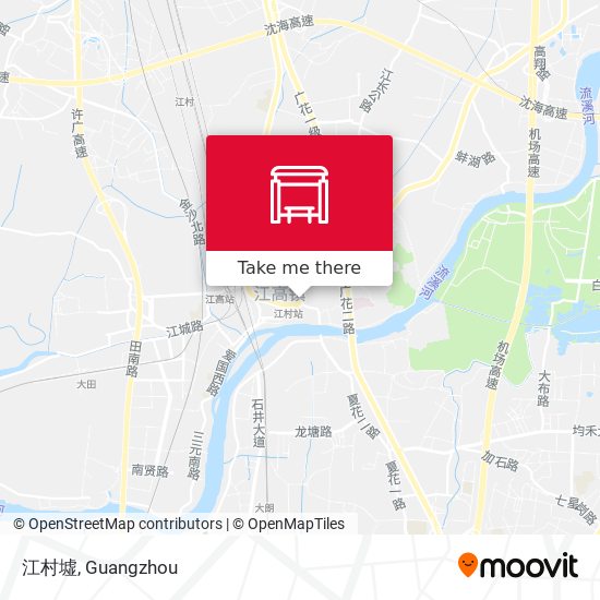 江村墟 map