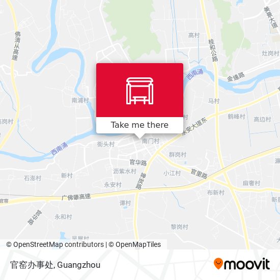 官窑办事处 map