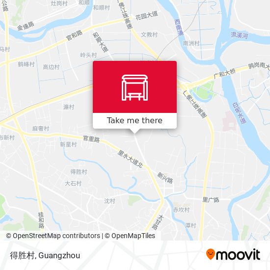 得胜村 map