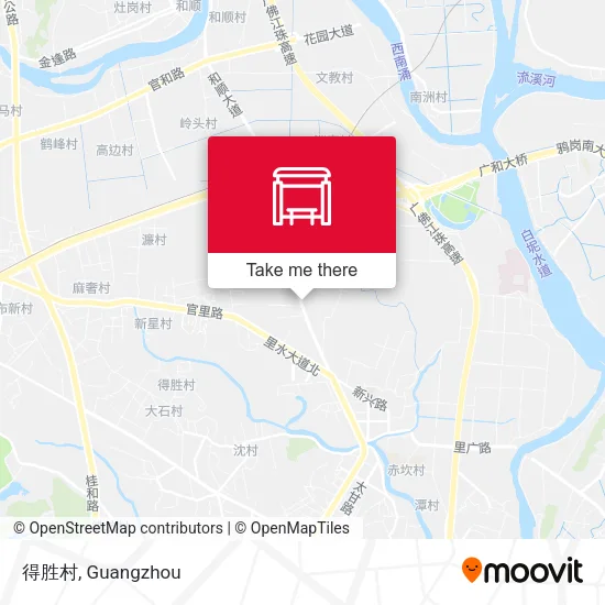 得胜村 map