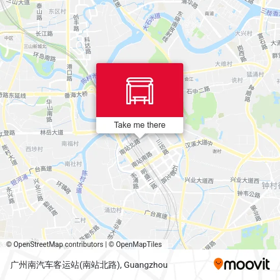 广州南汽车客运站(南站北路) map