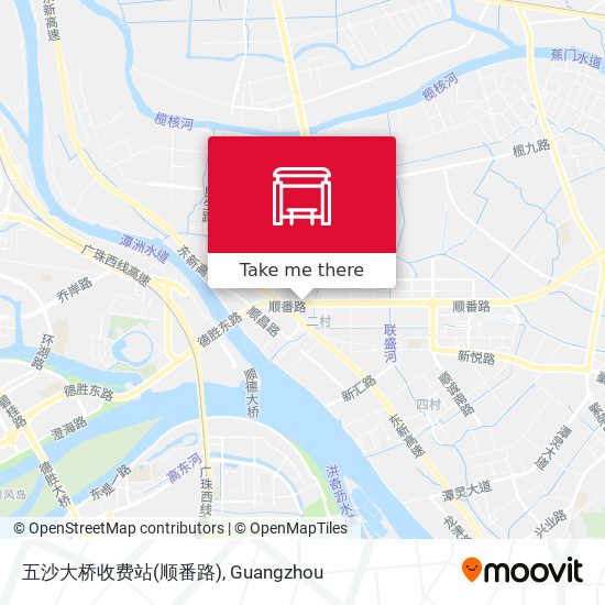 五沙大桥收费站(顺番路) map