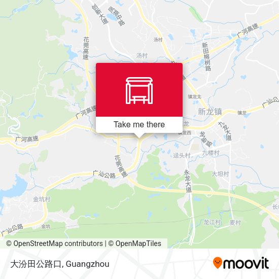 大汾田公路口 map