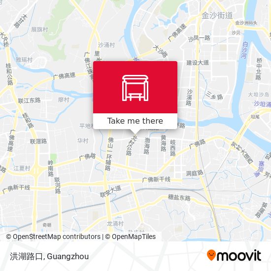 洪湖路口 map