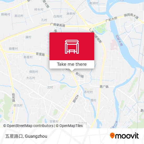 五星路口 map