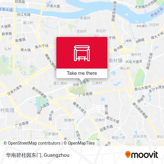 华南碧桂园东门 map