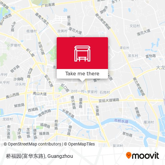 桥福园(富华东路) map