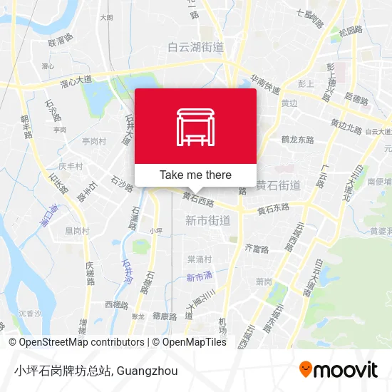 小坪石岗牌坊总站 map