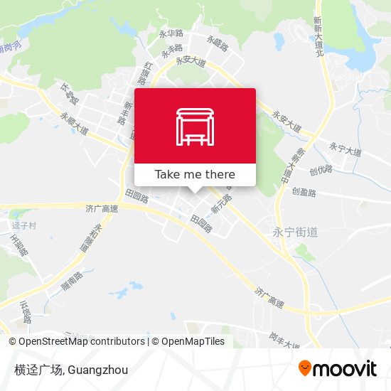 横迳广场 map