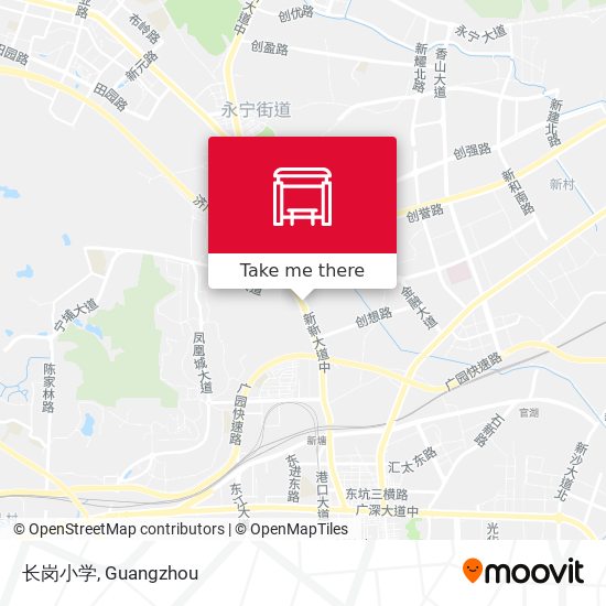 长岗小学 map