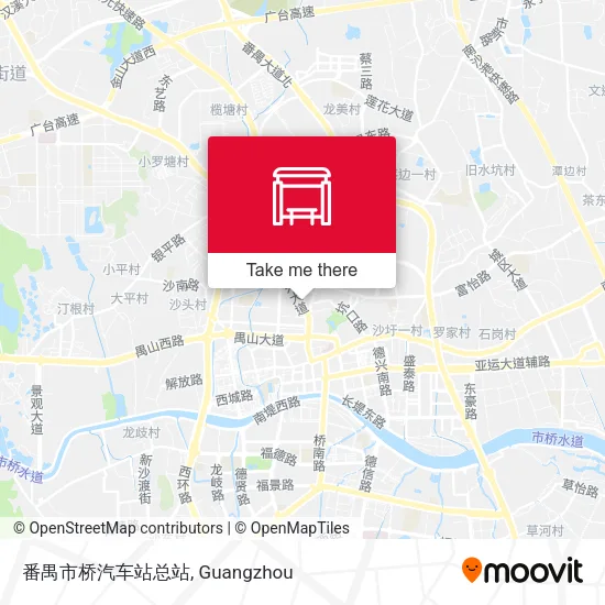 番禺市桥汽车站总站 map