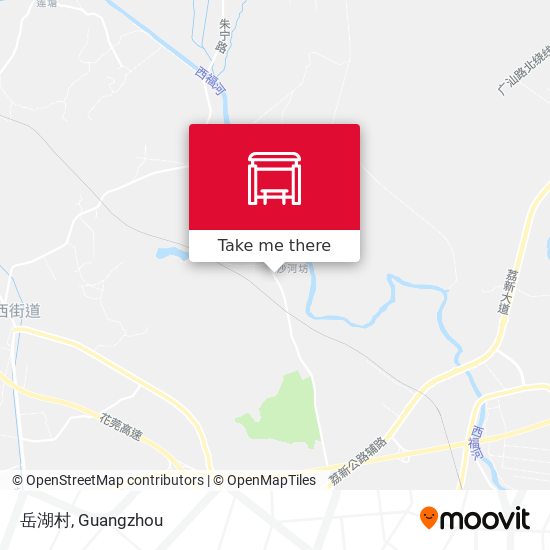 岳湖村 map