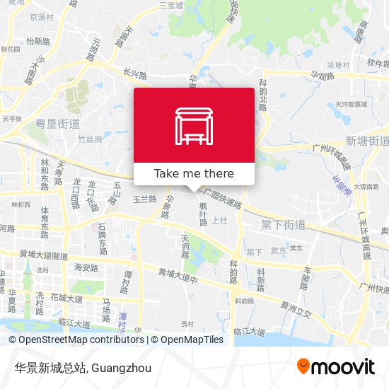 华景新城总站 map