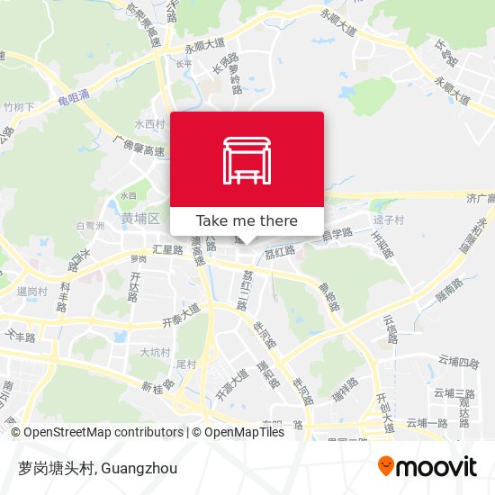 萝岗塘头村 map