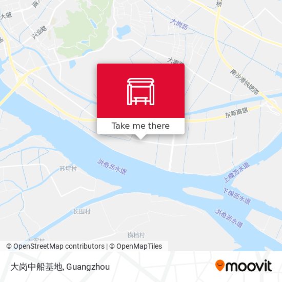 大岗中船基地 map