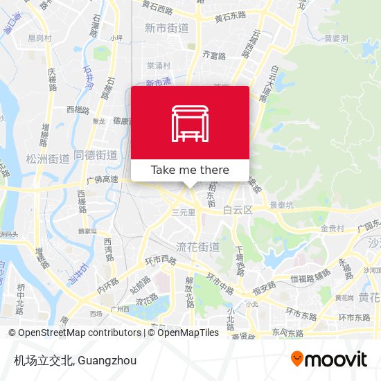 机场立交北 map
