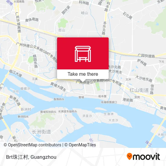 Brt珠江村 map