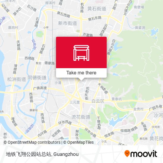 地铁飞翔公园站总站 map