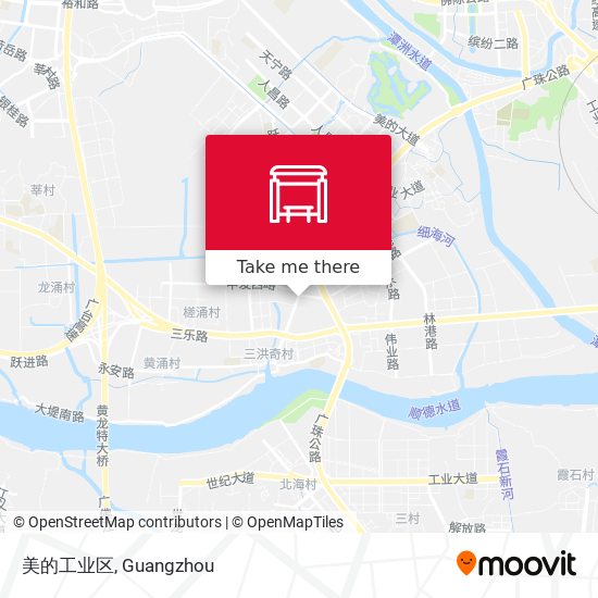 美的工业区 map