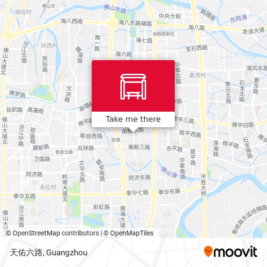 天佑六路 map