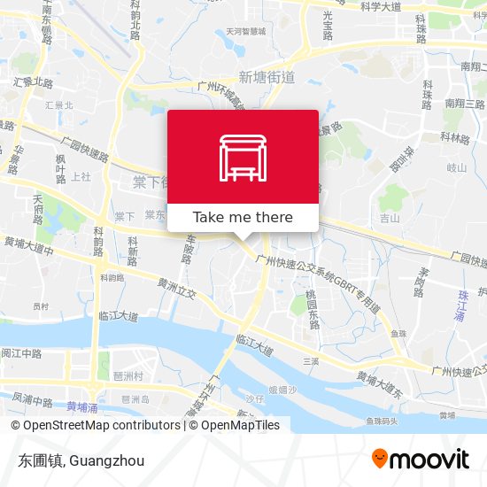 东圃镇 map