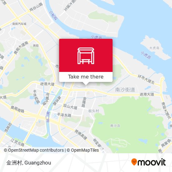 金洲村 map